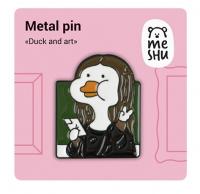 Значок металлический MESHU "Ducks and art"1