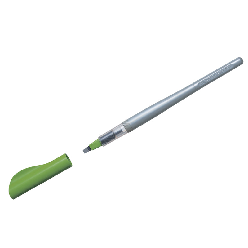 Ручка перьевая для каллиграфии Pilot "Parallel Pen", 3,8 мм, 2 картриджа, пластик. уп.