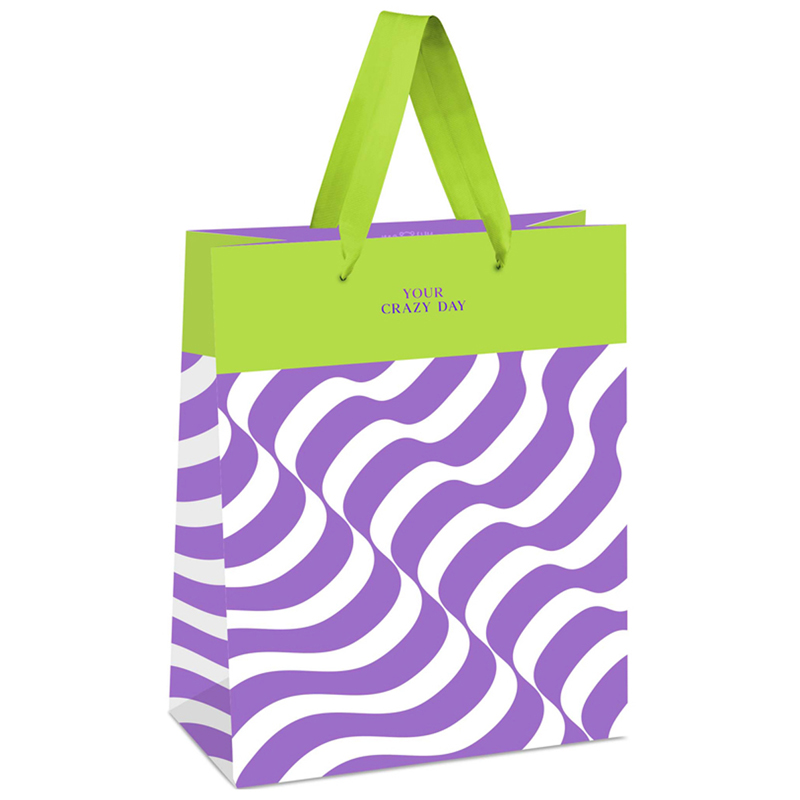 Пакет подарочный MESHU "lavender Color Illusion", 18х23х10см, фольга, матовая ламинация