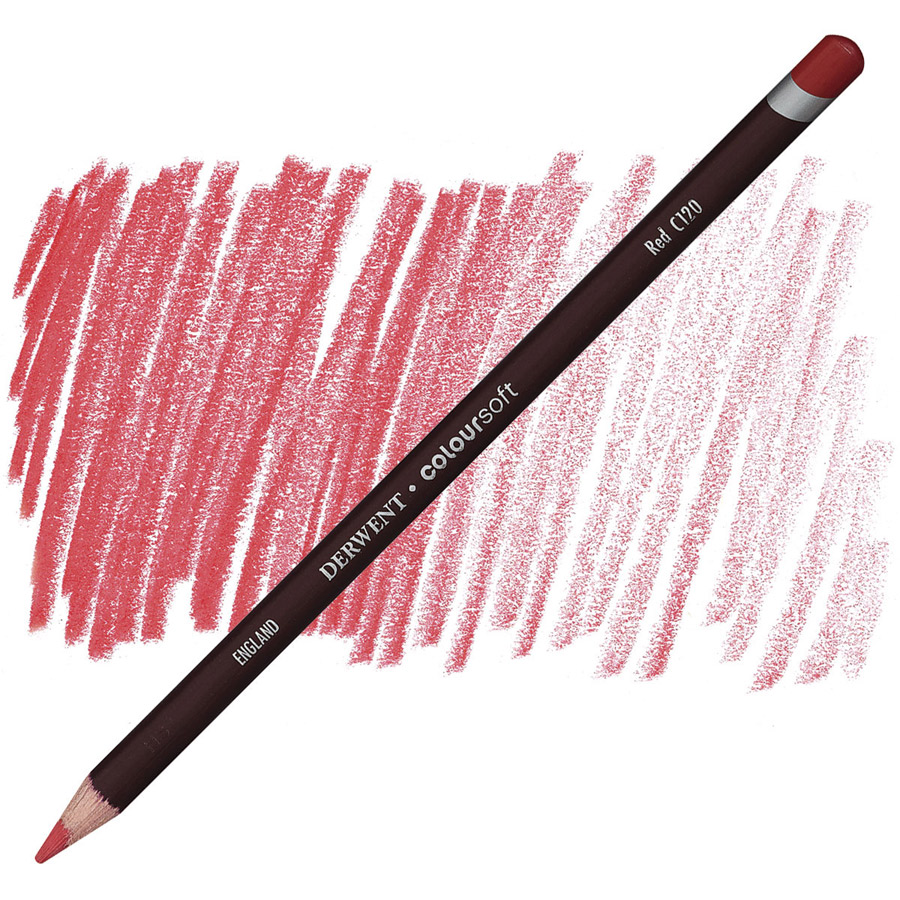 Карандаш цветной Derwent "Coloursoft", №C120 Красный