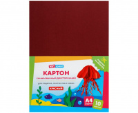 Картон цветной ArtSpace Красный, 180 г/м2, А4, тонированный в массе, 1л