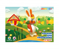 Альбом для рисования Цветик, 100 г/м2, 290х205 мм, 24л