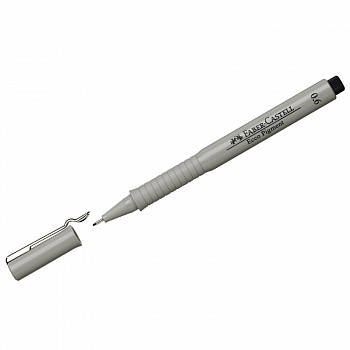 Ручка капиллярная Faber-Castell "Ecco Pigment" 0,6 мм, черная