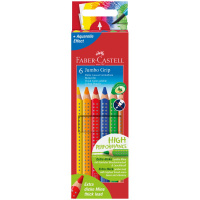Набор акварельных карандашей Faber-Castell Jumbo Grip, 6 цв., в картоне