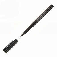 Ручка капиллярная Faber-Castell ""PITT Pen" кисть, черная