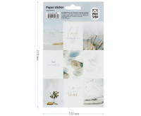 Наклейки бумажные MESHU "Sea breeze", 12*21 см, 9 наклеек