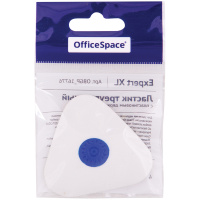 Ластик OfficeSpace "Expert XL", треугольный, большой, пластик. держатель, 50*50*9 мм