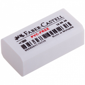 Ластик Faber-Castell "PVC-Free", прямоугольный, 31*16*11 мм
