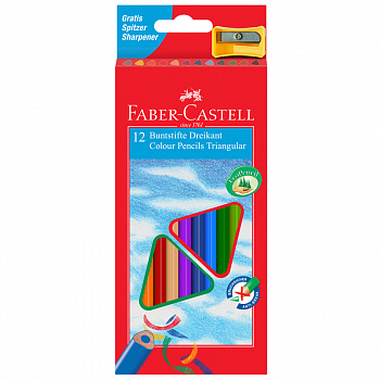 Набор цветных карандашей Faber-Castell "Ecopen" 12 цв., трехгран., с точилкой