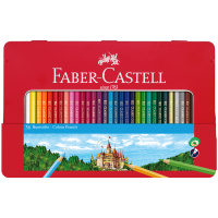 Набор цветных карандашей Faber-Castell "Замок", 36 цв., шестигр., в металле