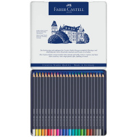 Набор цветных карандашей Faber-Castell "Goldfaber" 24 цв., круглые, в металле