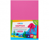 Картон цветной ArtSpace Розовый, 180 г/м2, А4, тонированный в массе, 1л
