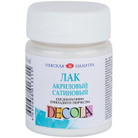 Лак акриловый Декола, сатиновый, банка 50 мл