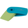 Ластик Faber-Castell "Sleeve Mini", 54х25х13 мм, синий/розовый/голубой, прямоугольный