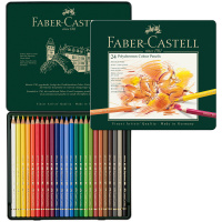 Набор профессиональных цветных карандашей Faber-Castell "Polychromos" 24 цв., в металле