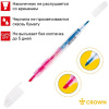 Текстовыделитель Crown "Multi Hi-Lighter Twin" двухсторонний розовый/голубой, 3-2 мм