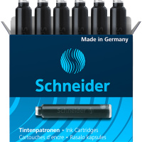 Картриджи чернильные Schneider, черные, 6 шт., картонная коробка