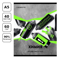 Тетрадь предметная 40л., BG "Neon" - Химия, неоновый пантон, эконом