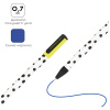 Ручка шариковая Greenwich Line "Contrast scandy" синяя, 0,7 мм, игольчатый стержень, софт-тач