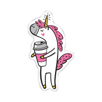 Значок акриловый MESHU "Unicorn dream", прямая УФ-печать