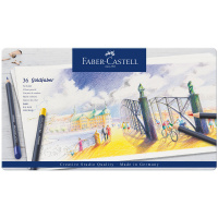 Набор цветных карандашей Faber-Castell "Goldfaber" 36 цв., круглые, в металле
