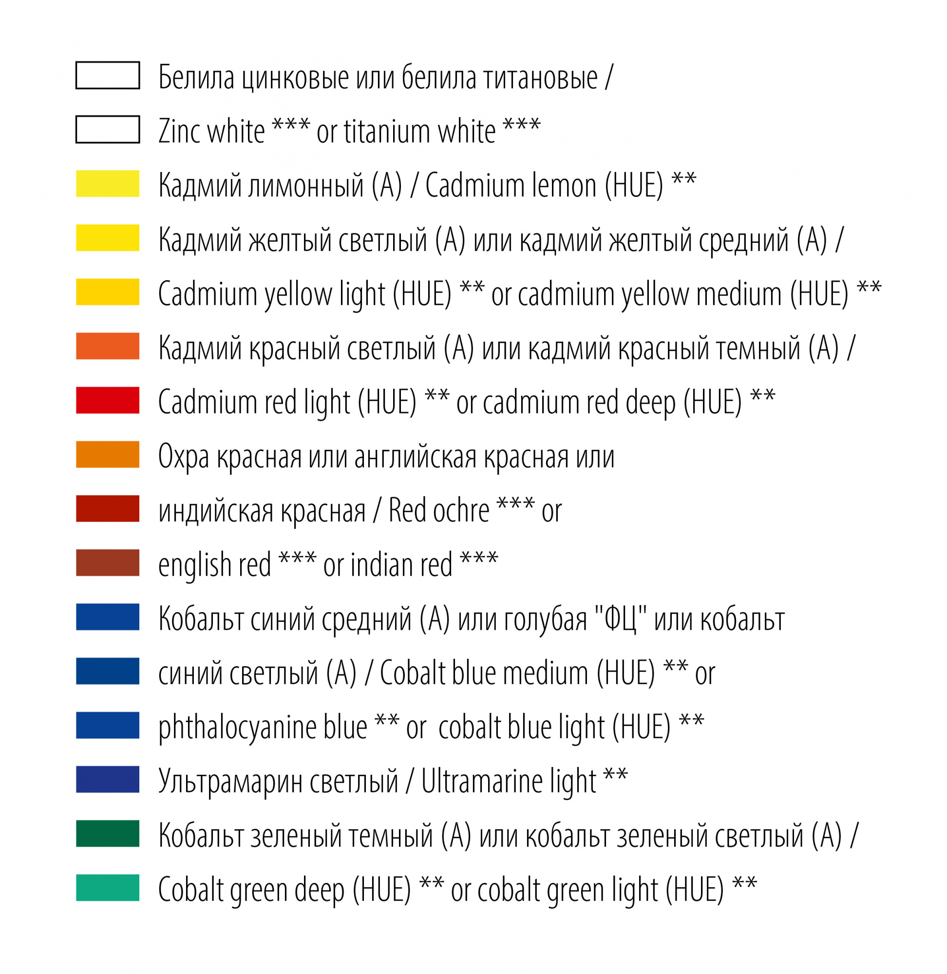 Набор масла Ладога, 12 цв., 18 мл., картон
