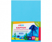 Картон цветной ArtSpace Синий, 180 г/м2, А4, тонированный в массе, 1л