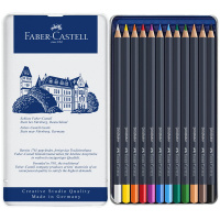Набор цветных карандашей Faber-Castell "Goldfaber" 12 цв., круглые, в металле
