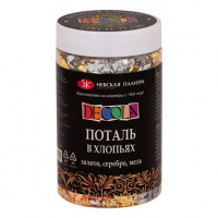 Поталь Декола в хлопьях, 3 г, золото/серебро/медь
