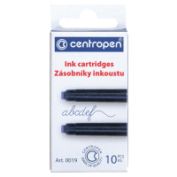 Картриджи чернильные Centropen, синие, 10 шт., картонная коробка