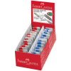 Набор ластиков-колпачков Faber-Castell "Grip 2001" 2 шт., трехгранные, ассорти