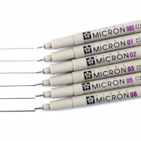 Ручка капиллярная Pigma Micron 003 (0,15 мм), черная