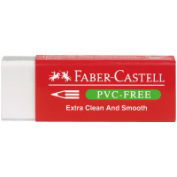 Ластик Faber-Castell "PVC-Free", прямоугольный, картонный футляр, в пленке, 63*22*11 мм