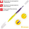 Текстовыделитель Crown "Multi Hi-Lighter Twin" двухсторонний желтый/фиолетовый, 3-2 мм