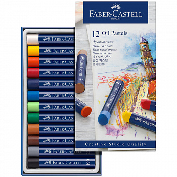 Набор масляной пастели Faber-Castell "Oil Pastels", 12 цв