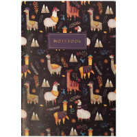 Записная книжка "Lamas", А5, 24 л., сшивка, золотое тиснение, тонированный блок в точку