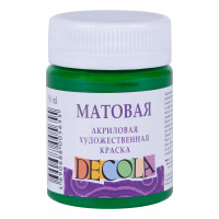 Акрил матовый Декола, Зеленая средняя, банка 50 мл